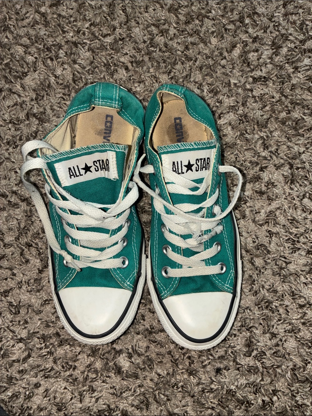 Converse All Star Low-Top Sneakers - Teal & White